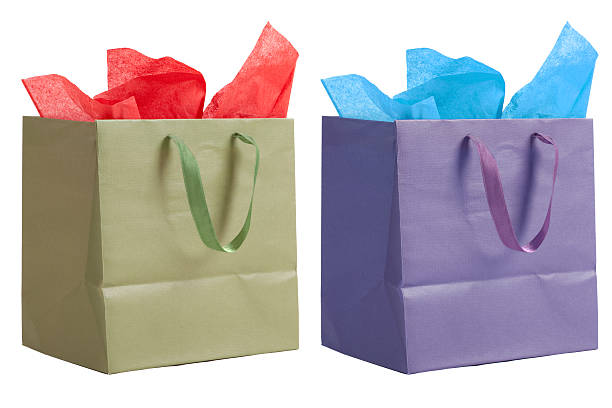 How to put tissue paper in a gift bag